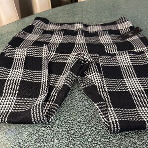 Worthington Black and White Plaid Skirt
